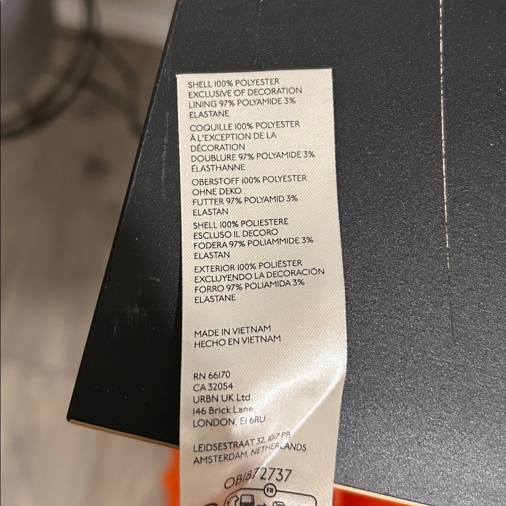 Anthropologie Orange Sequin Pencil Skirt - Picture 10 of 14